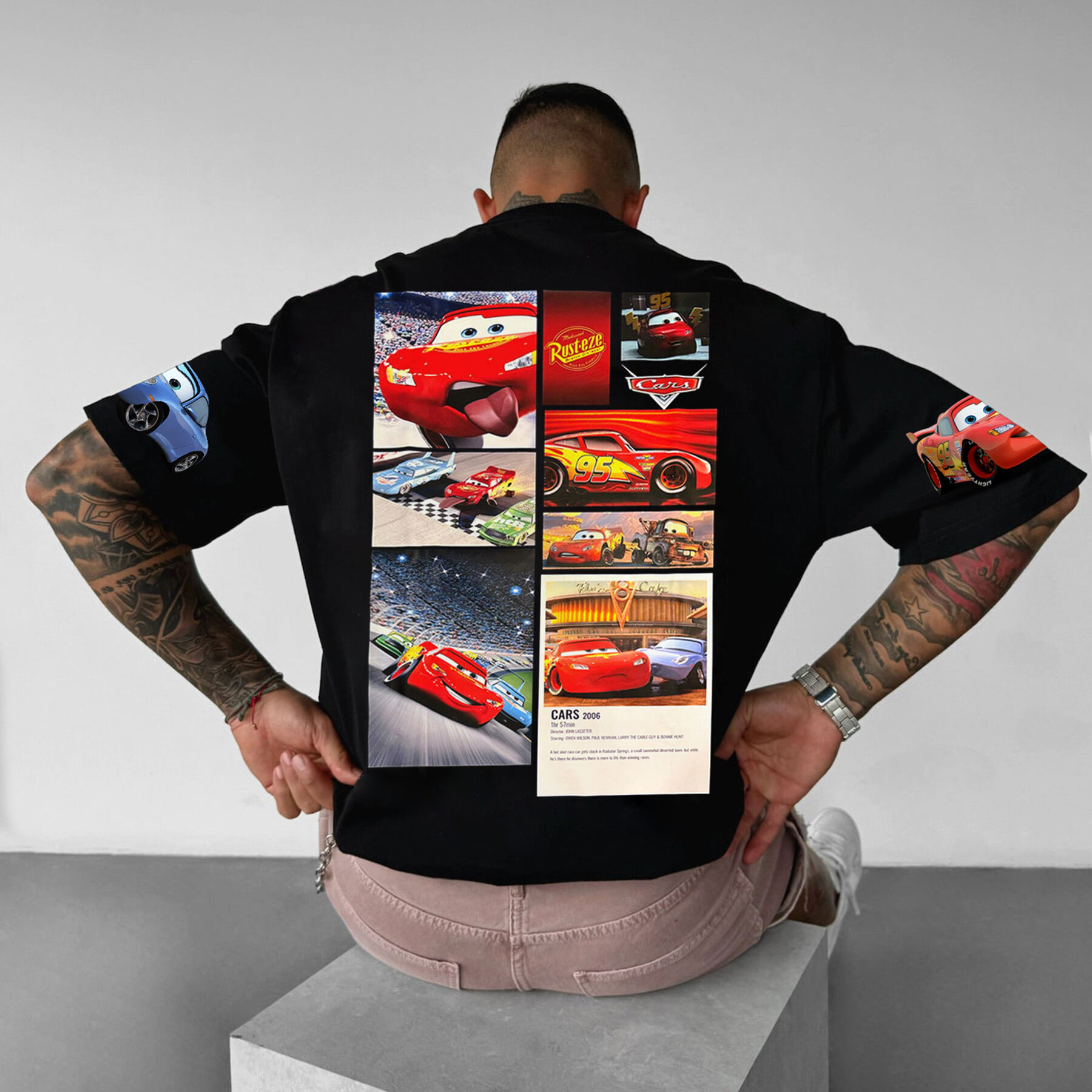 Oversize Sports Car Lightning McQueen T-shirt