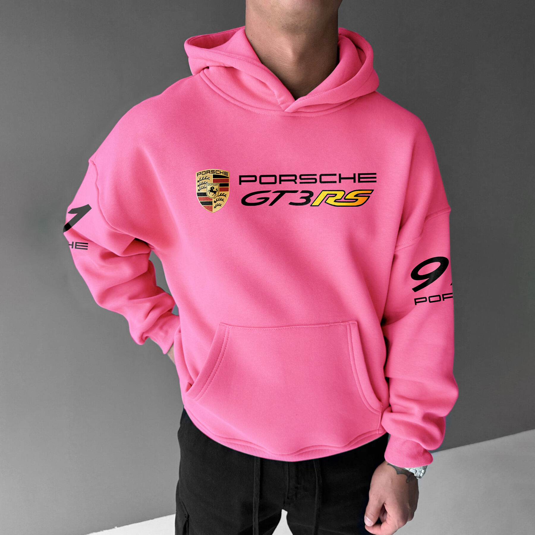 Oversize Sports Car 911 GT3 RS Hoodie