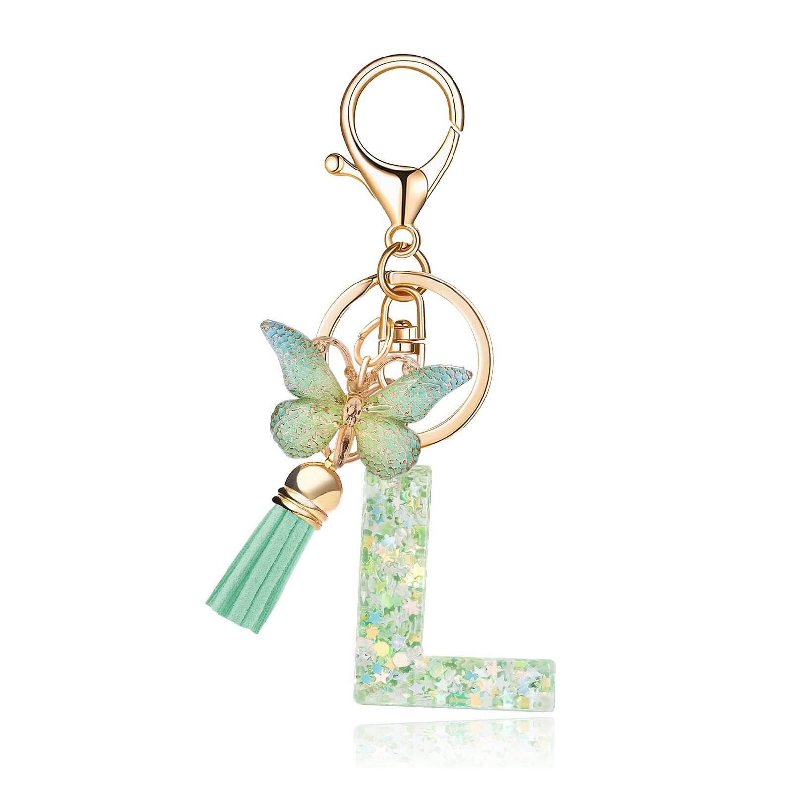 ⏰BUY 1 GET 1 FREE ONLY TODAY🌼Initial Letter Keychains🦋