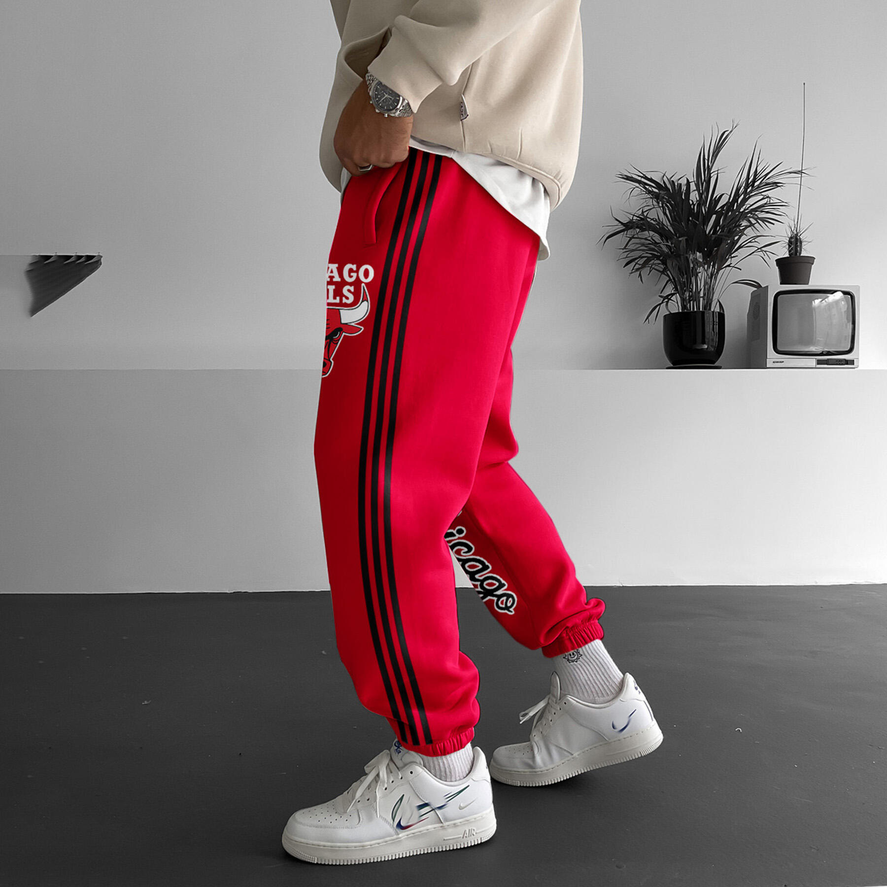 Men's Street Style Basketball Print Sweatpants