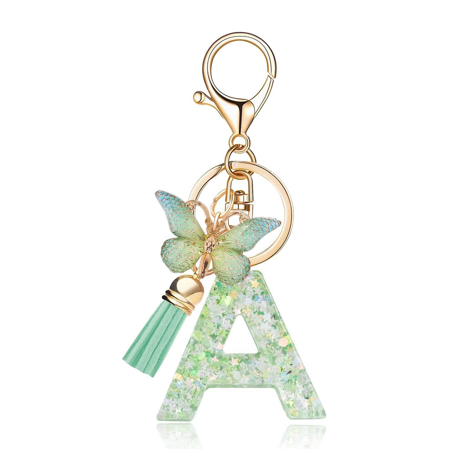 ⏰BUY 1 GET 1 FREE ONLY TODAY🌼Initial Letter Keychains🦋