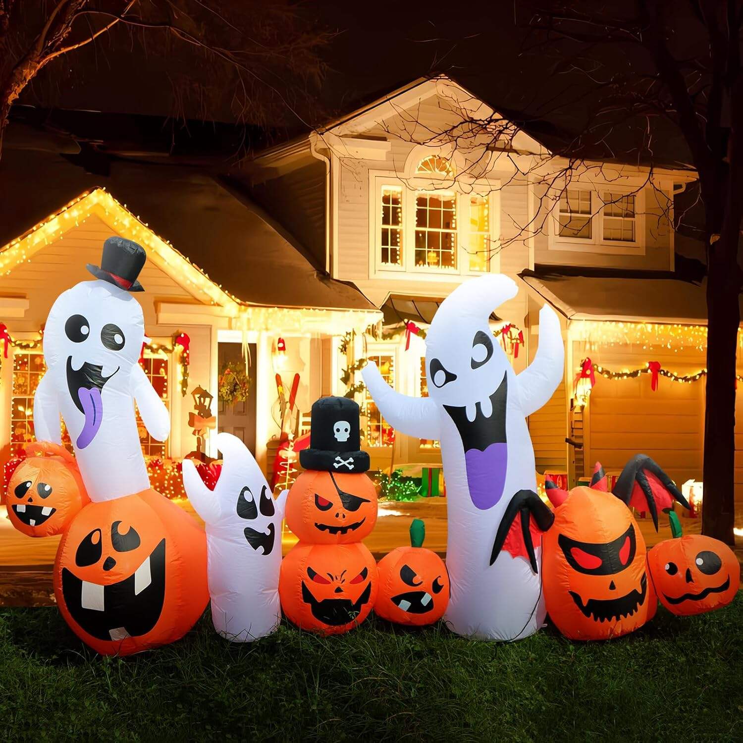 💥Last Day 55% OFF👻LED Halloween Inflatable Ghost