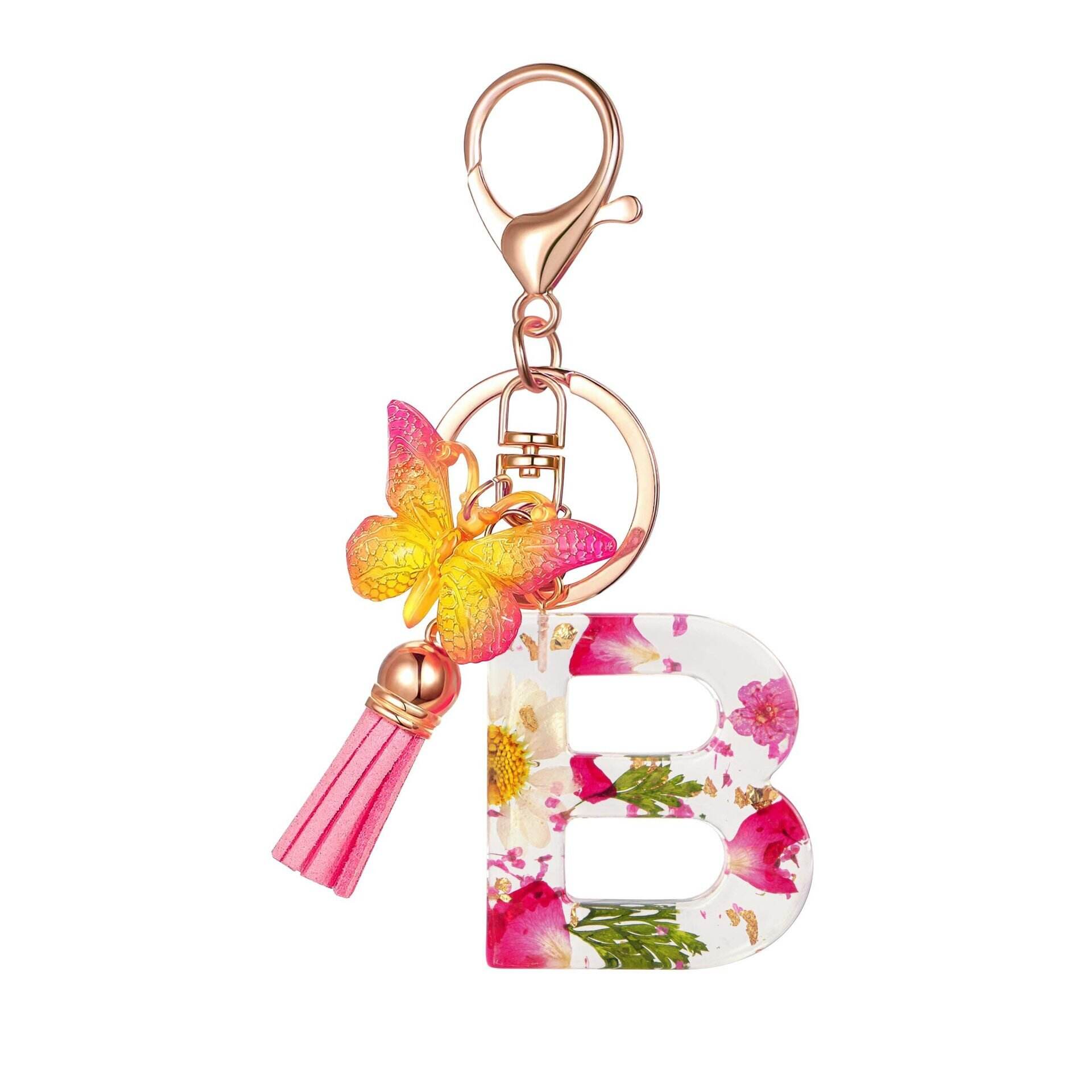 ⏰BUY 1 GET 1 FREE ONLY TODAY🌼Initial Letter Keychains🦋