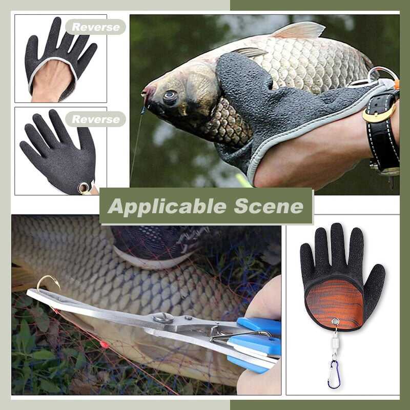 🔥Hot Sale🎣Fishing Catching Gloves Non-slip Fisherman Protect Hand