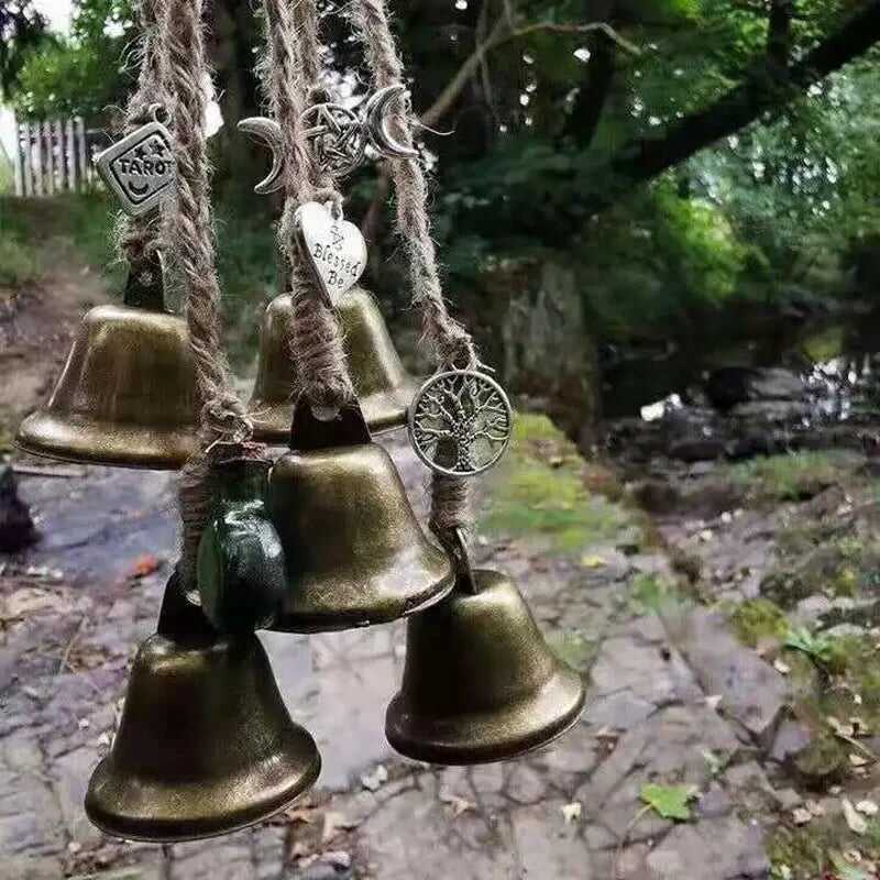 💥Christmas Sale🔥Bronze Witches Bells, Door Protection Charm, Wicca Decor