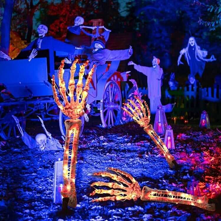 💀Glowing Halloween Ghost Hand Skeleton