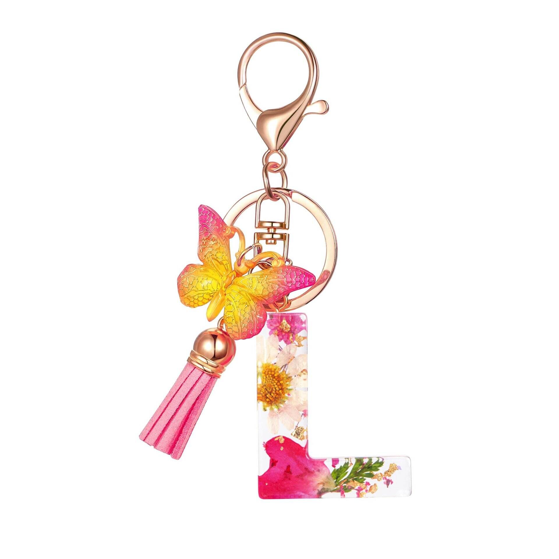 ⏰BUY 1 GET 1 FREE ONLY TODAY🌼Initial Letter Keychains🦋