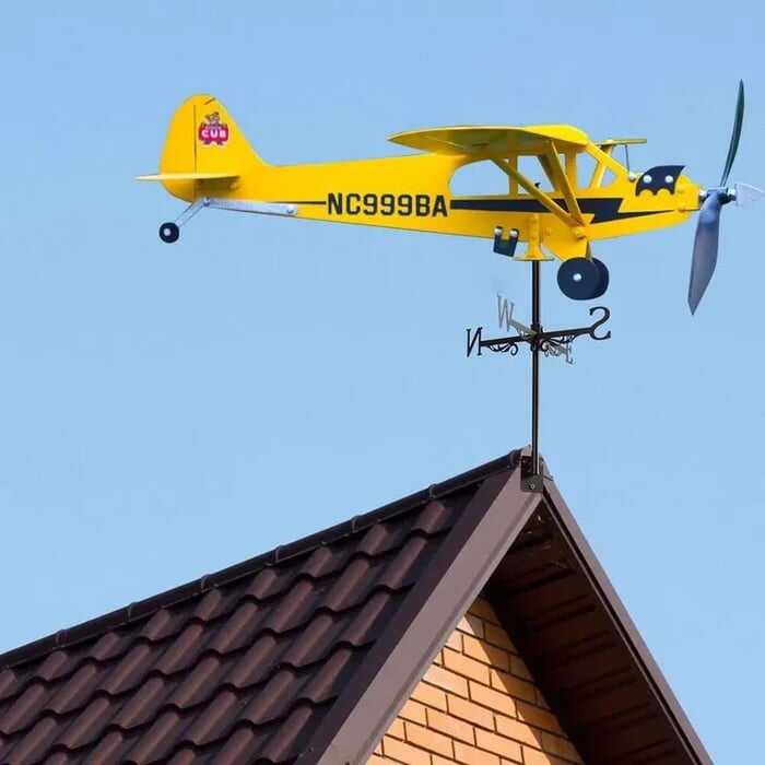 🔥60%OFF-Piper J3 Cub Airplane Weathervane🎁New Year's gift for flight lovers