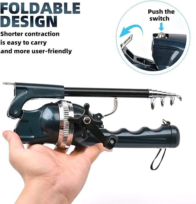 🔥HOT SALE 60% OFF🎣Fishing Rod Pulley All-in-One Folding Fishing Rods🐟