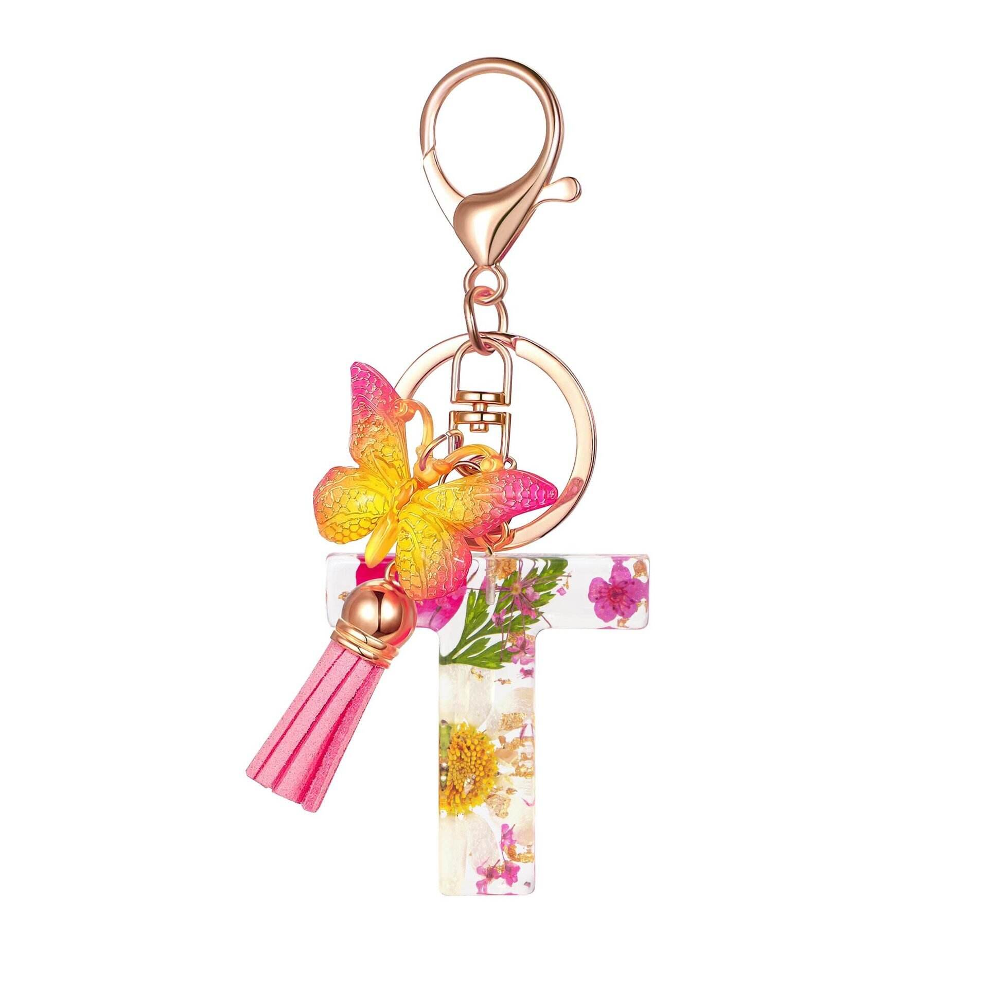 ⏰BUY 1 GET 1 FREE ONLY TODAY🌼Initial Letter Keychains🦋