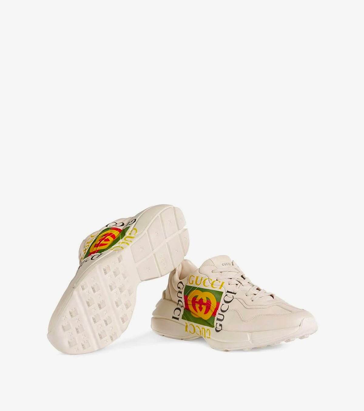 Gucci ivory Rhyton logo