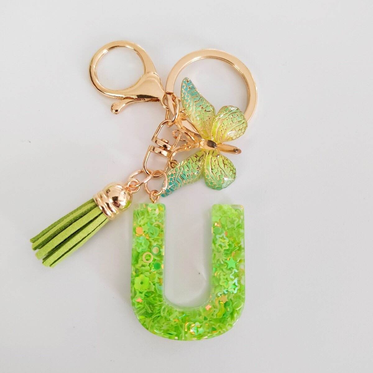 ⏰BUY 1 GET 1 FREE ONLY TODAY🌼Initial Letter Keychains🦋