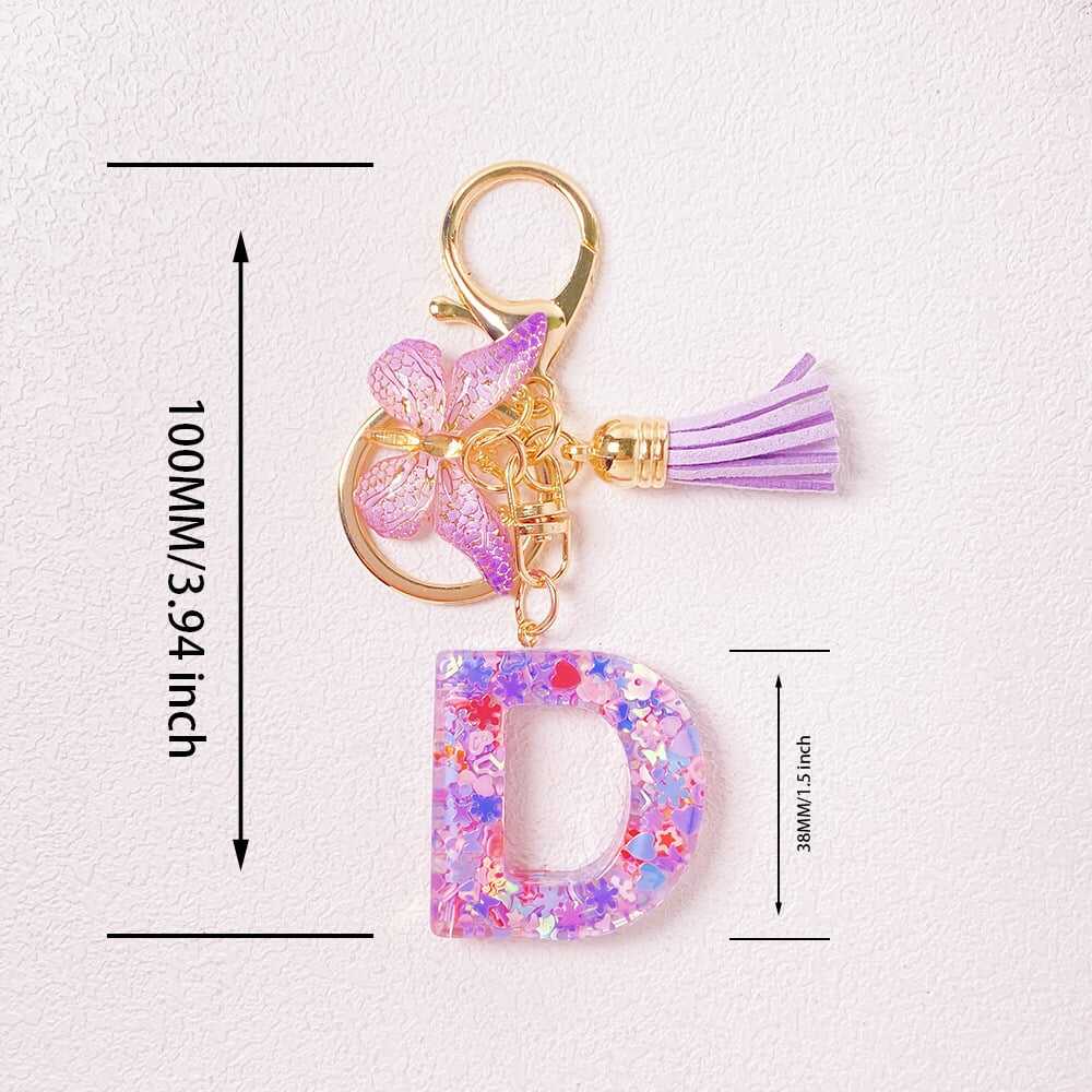 ⏰BUY 1 GET 1 FREE ONLY TODAY🌼Initial Letter Keychains🦋