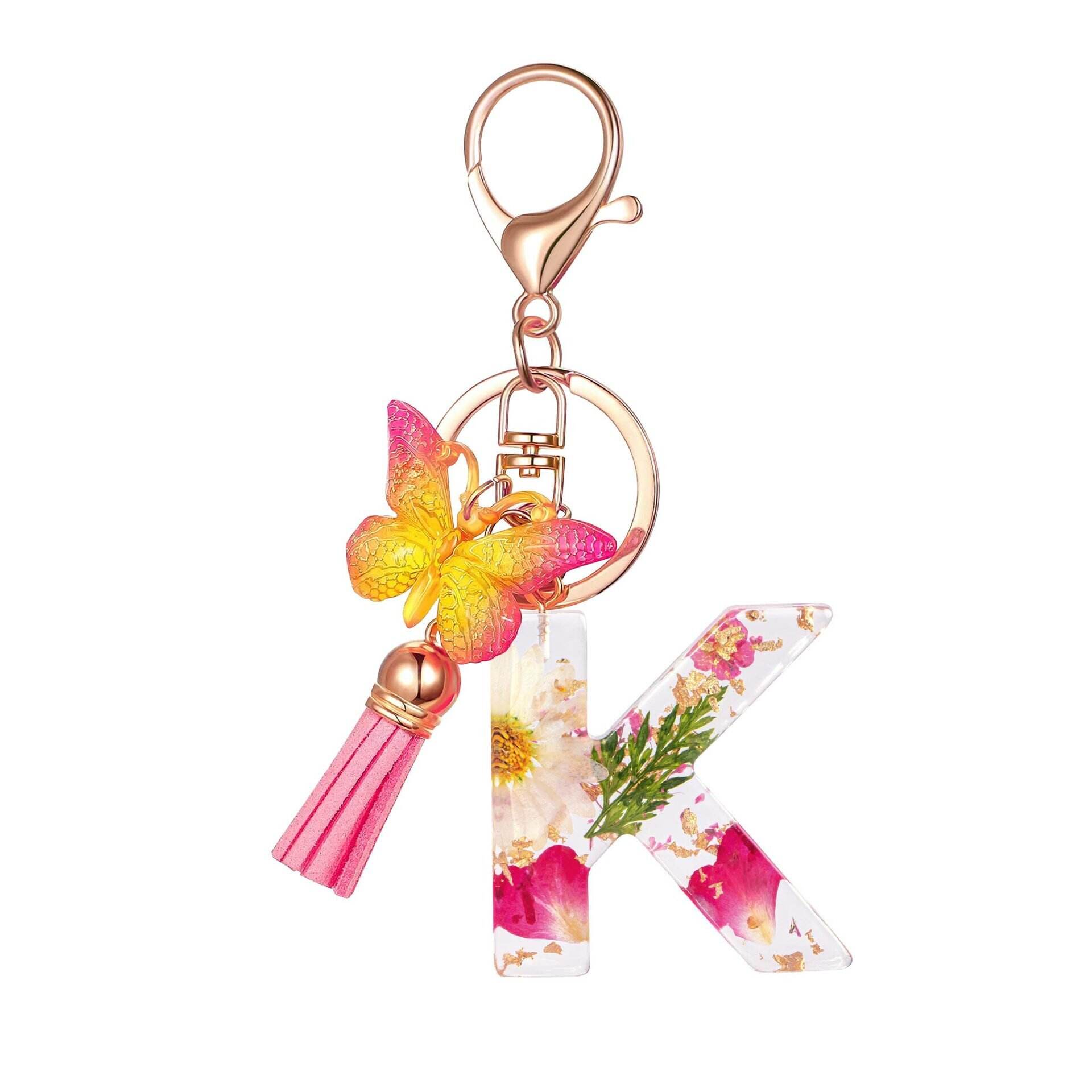 ⏰BUY 1 GET 1 FREE ONLY TODAY🌼Initial Letter Keychains🦋