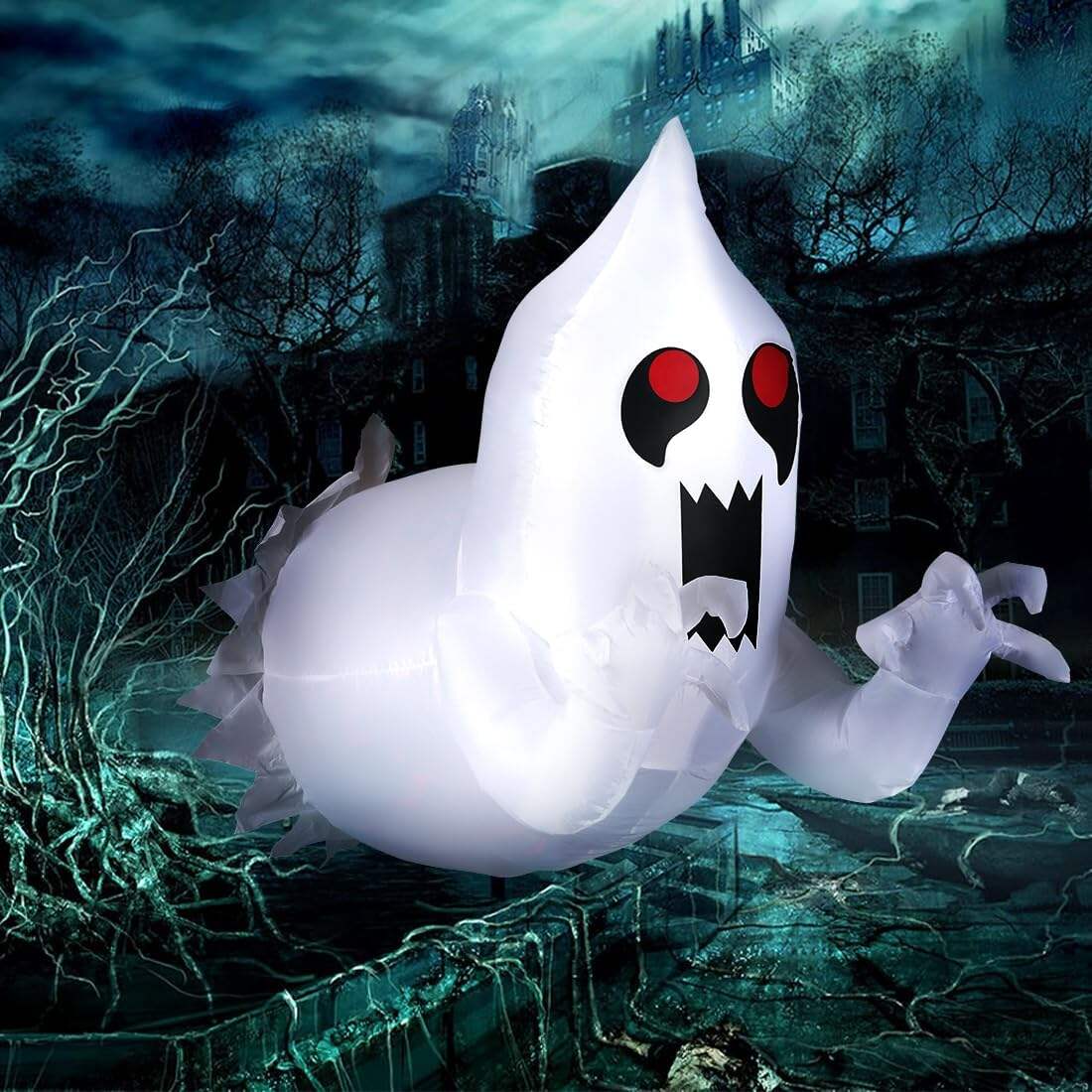 💥Last Day 55% OFF👻LED Halloween Inflatable Ghost