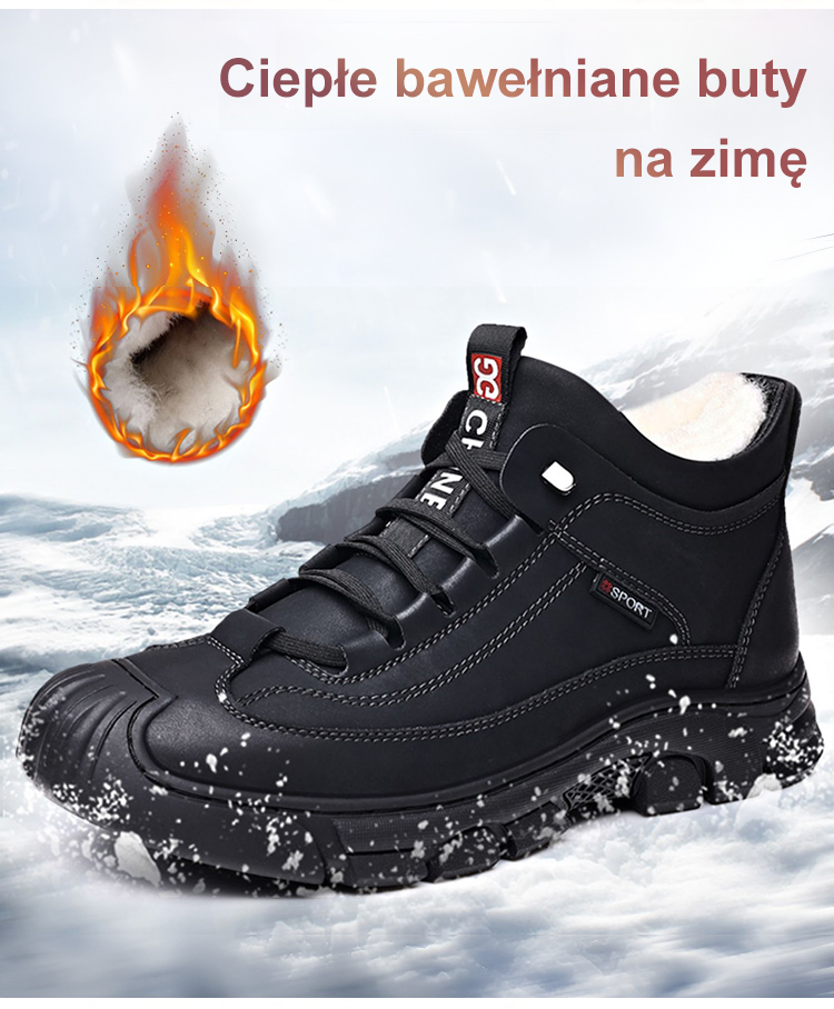 Ciepłe bawełniane buty na zimę