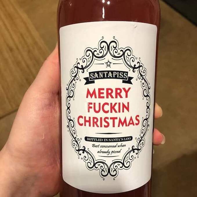 🔥Christmas sale-Funny Christmas Wine Labels for Bottles