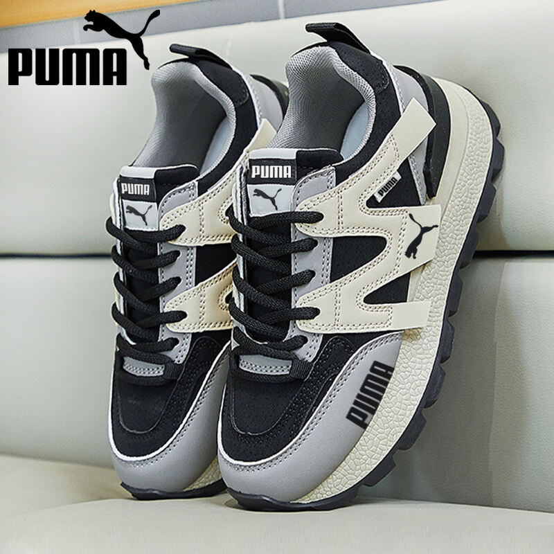 Dámská kožená obuv PUMA Thick Comfort s květinovým vzorem