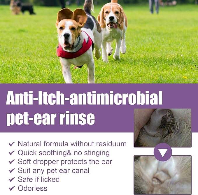 Pet Ear Cleaner - Infection Treatment for Dogs & Cats