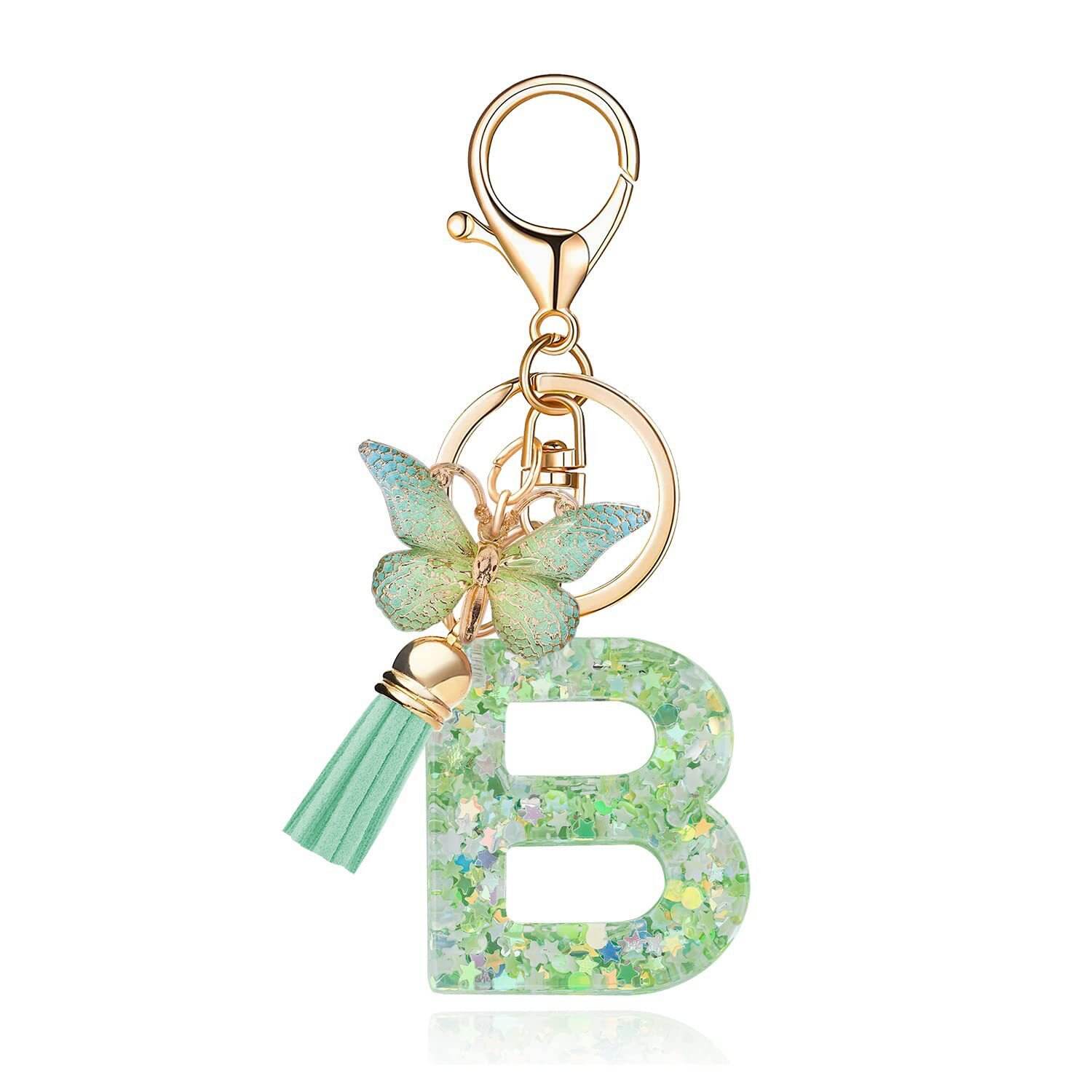 ⏰BUY 1 GET 1 FREE ONLY TODAY🌼Initial Letter Keychains🦋