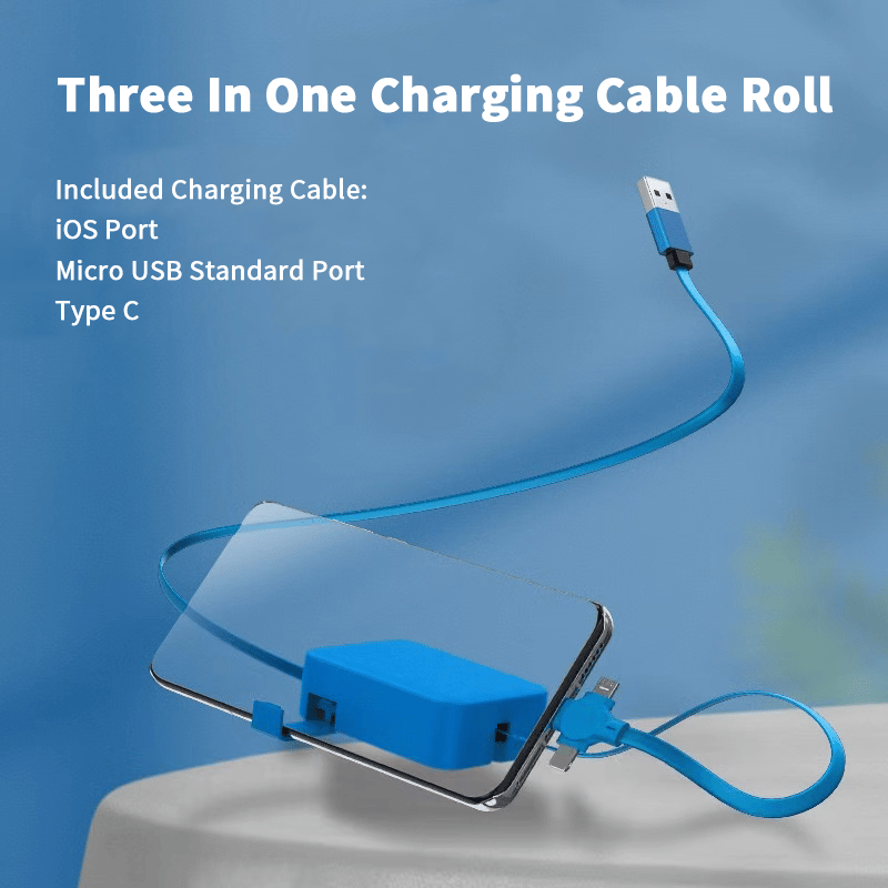 Three In One Charging Cable Roll