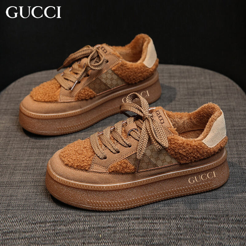 GUCCI   Damskie zimowe antypoślizgowe buty casual