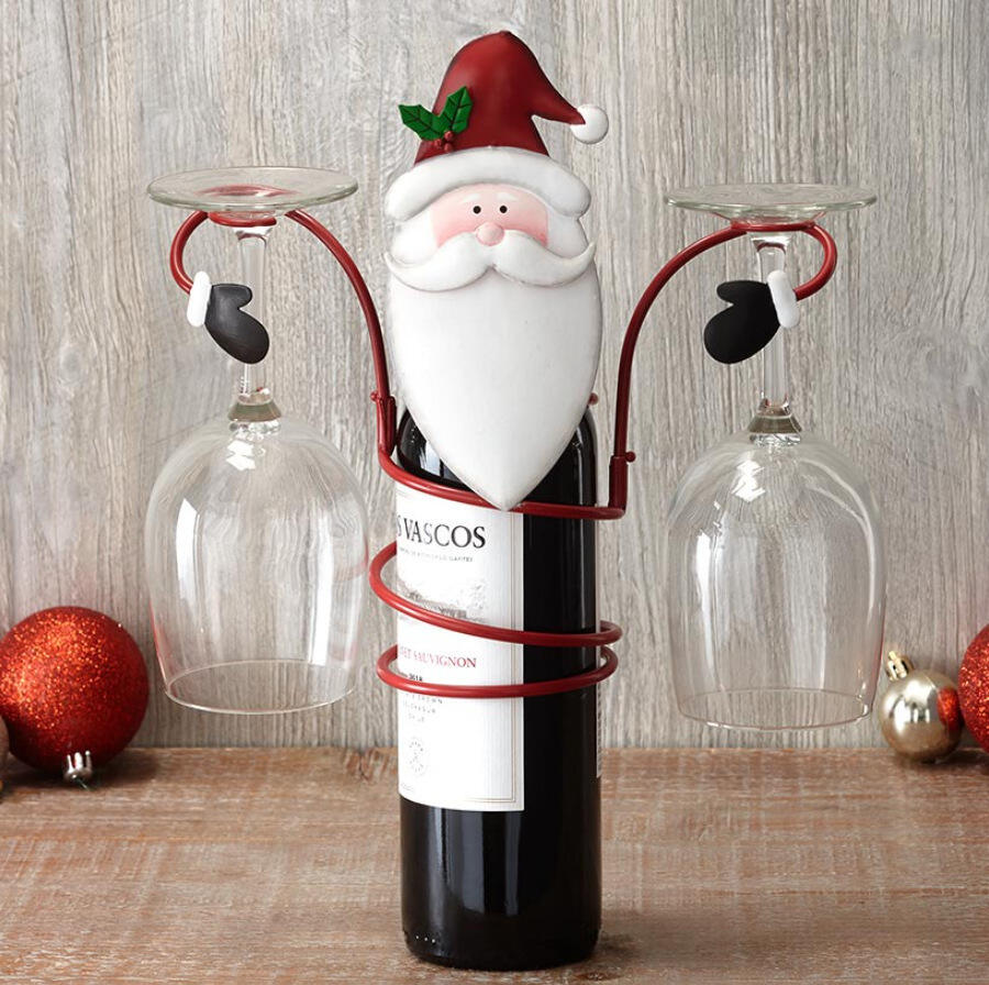 🔥Christmas Sale🍷Snowman Wine Rack Bottle