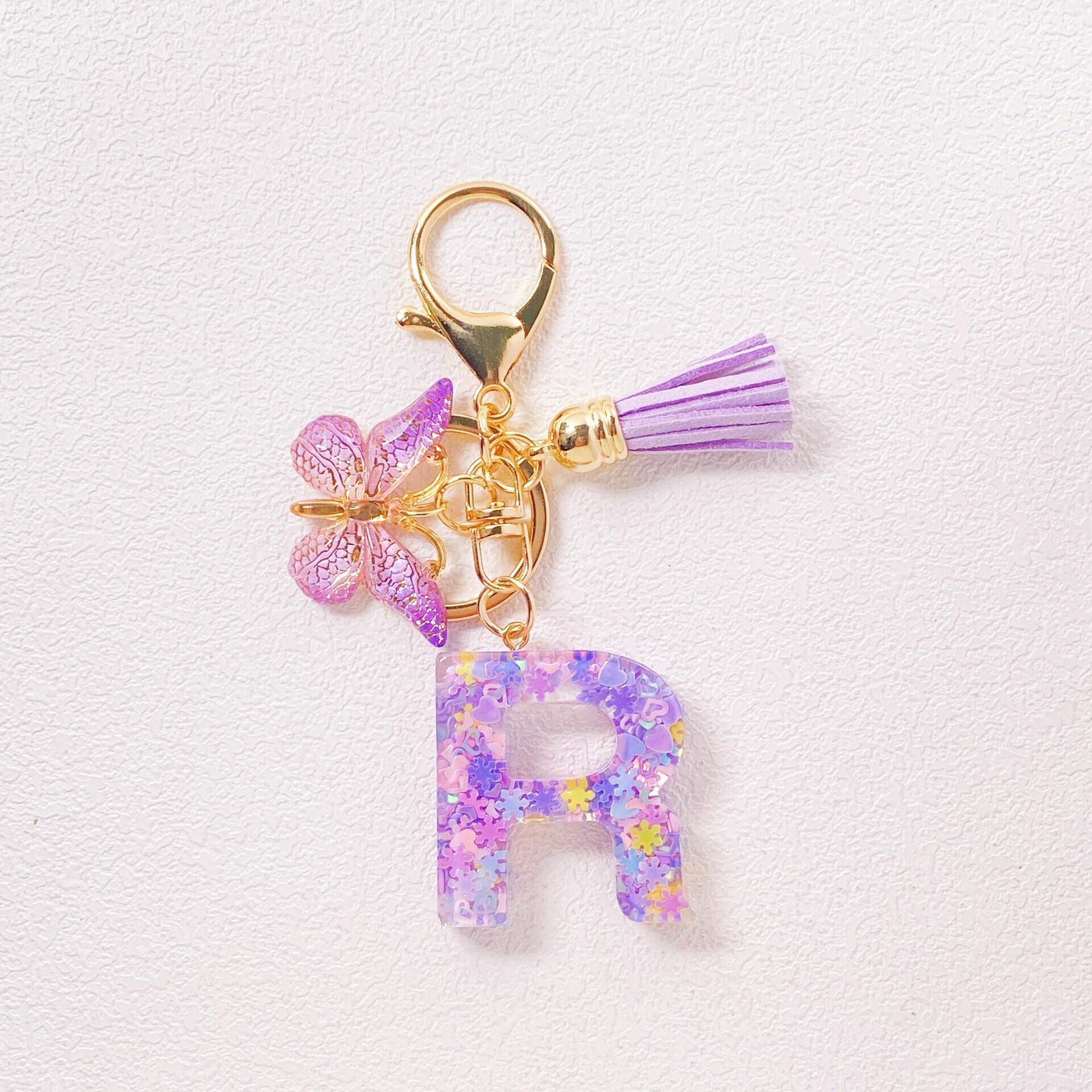 ⏰BUY 1 GET 1 FREE ONLY TODAY🌼Initial Letter Keychains🦋