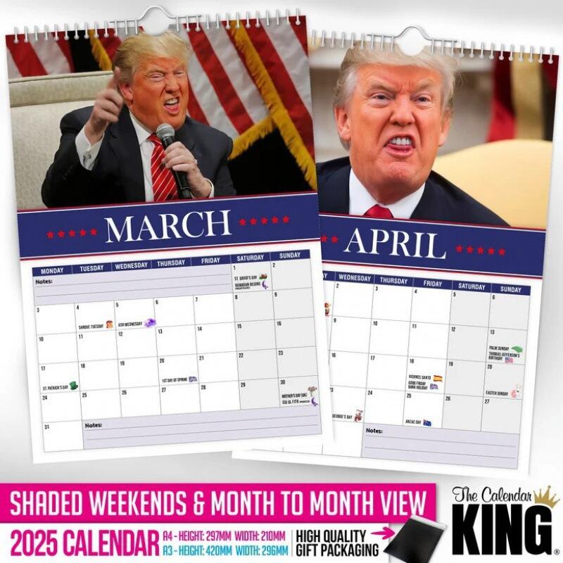 🔥New Year's Pre-Sale 60% OFF🗓️Trumpinator Wall Calendar