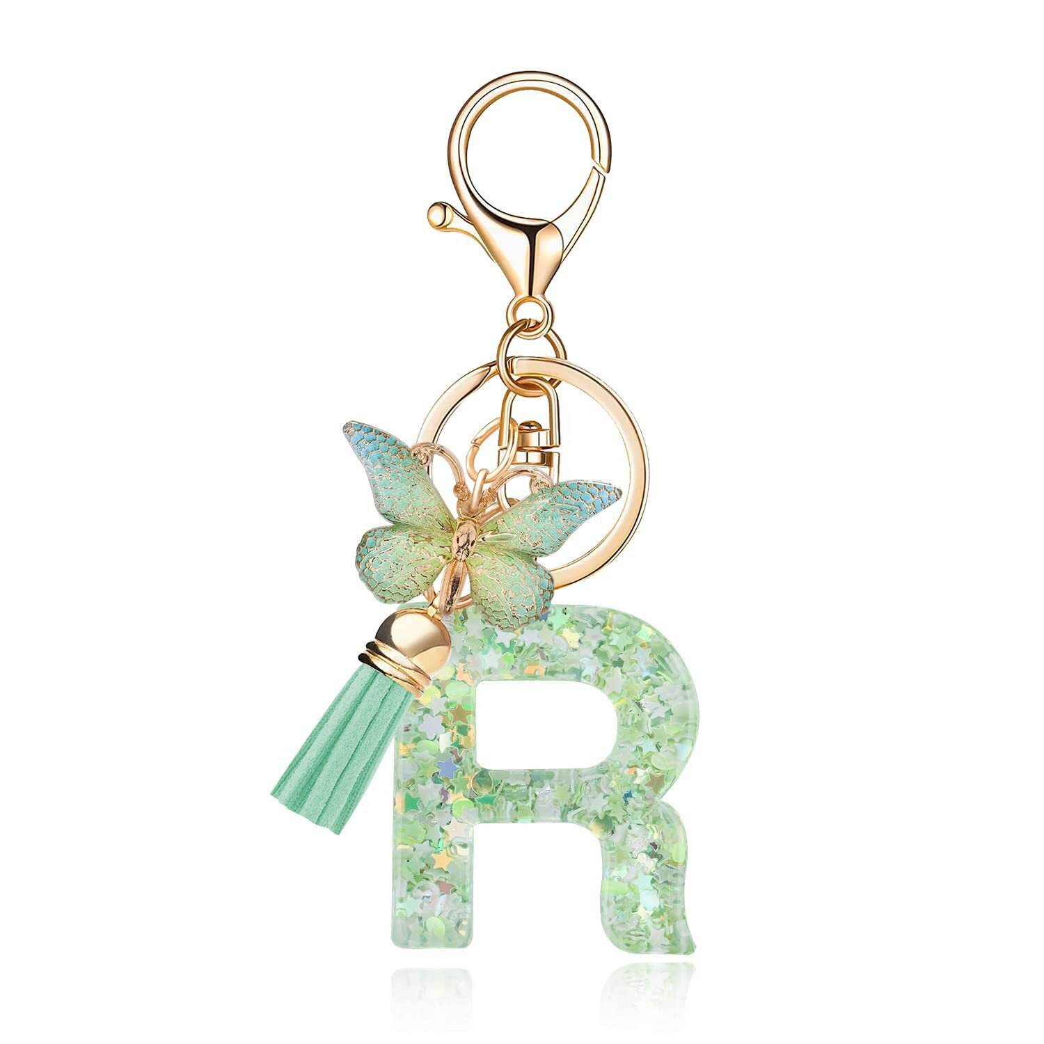 ⏰BUY 1 GET 1 FREE ONLY TODAY🌼Initial Letter Keychains🦋