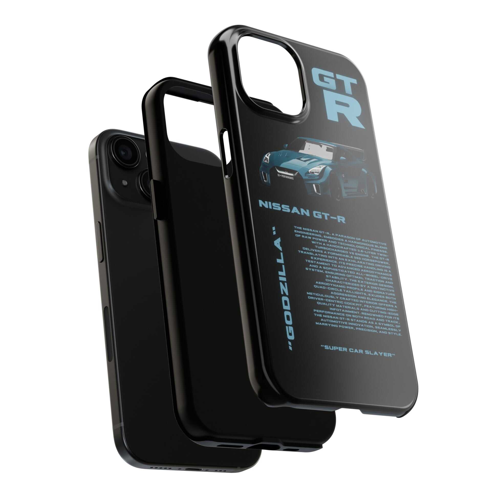 'Black And Blue' Double Layer Hard Case