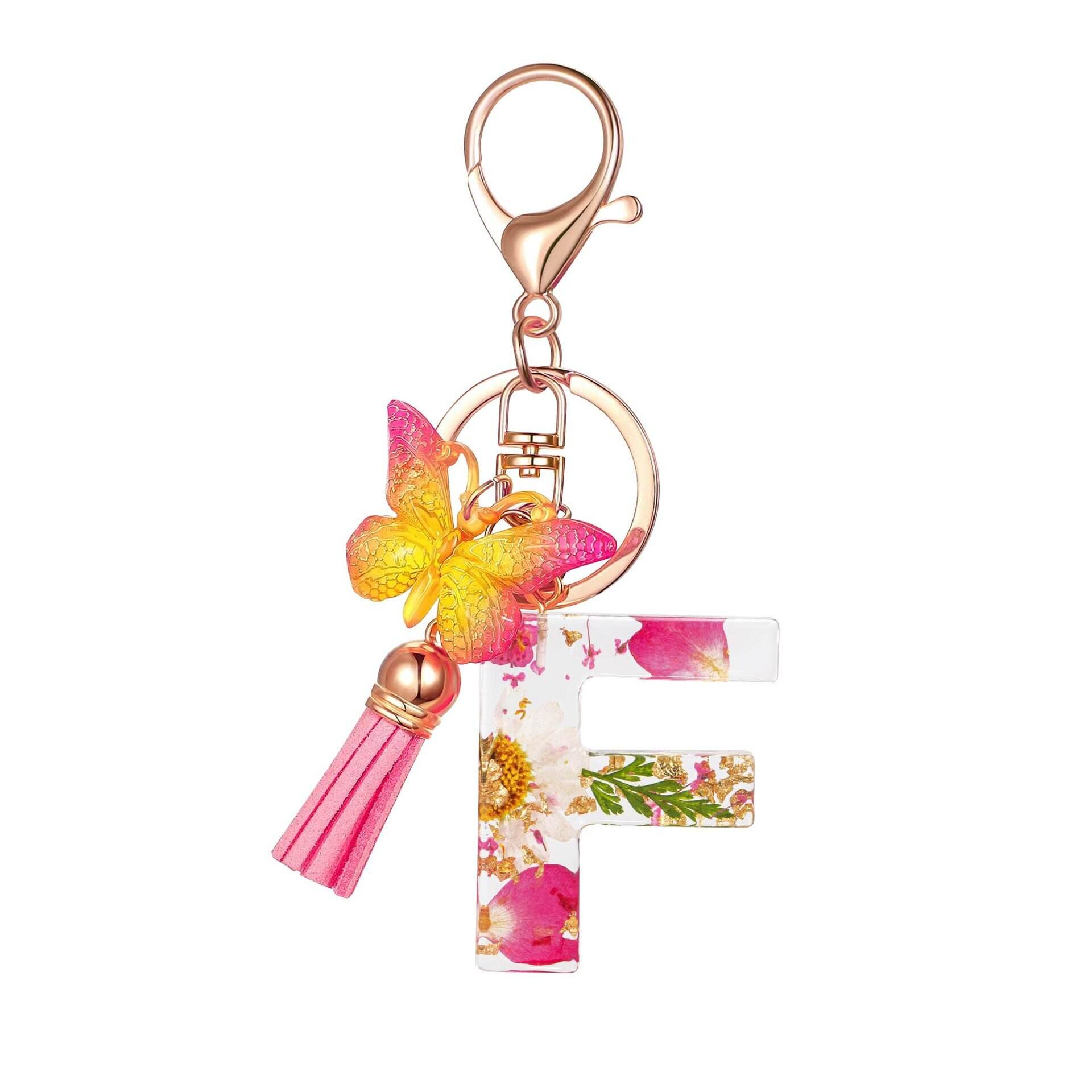 ⏰BUY 1 GET 1 FREE ONLY TODAY🌼Initial Letter Keychains🦋