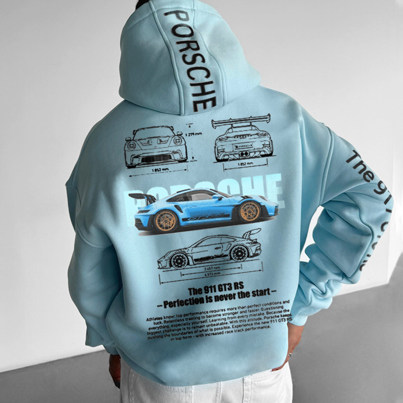 Oversized Unisex Racing Graphic Hoodie