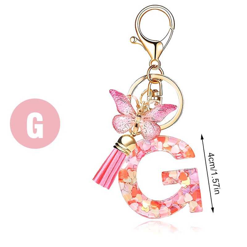 ⏰BUY 1 GET 1 FREE ONLY TODAY🌼Initial Letter Keychains🦋