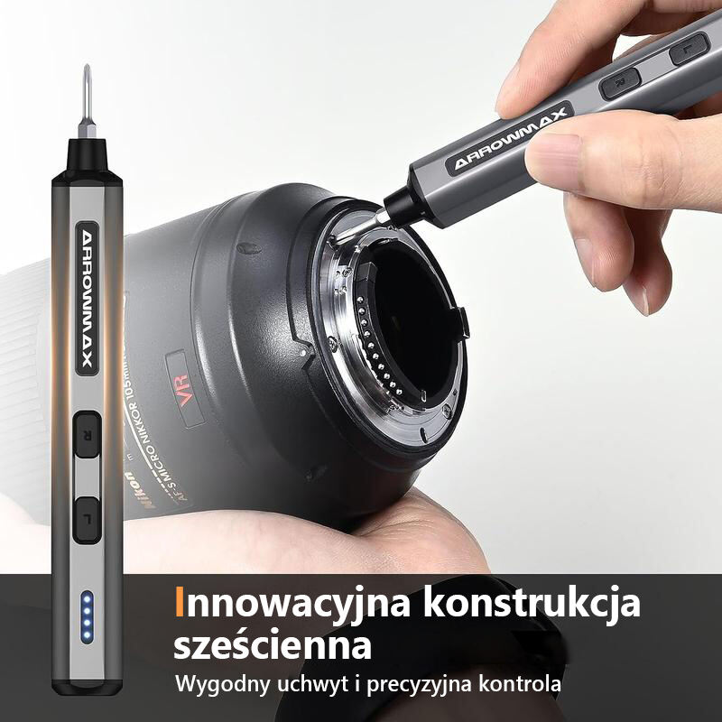 Mini wkrętak elektryczny, zestaw wkrętaków precyzyjnych z 28 końcówkami magnetycznymi