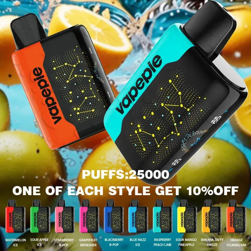 3 sztuki✨VAPEPIE 25000 PUFFS - Zakrzywiony ekran Star Sky （🌌 Dzisiejsza oferta specjalna）