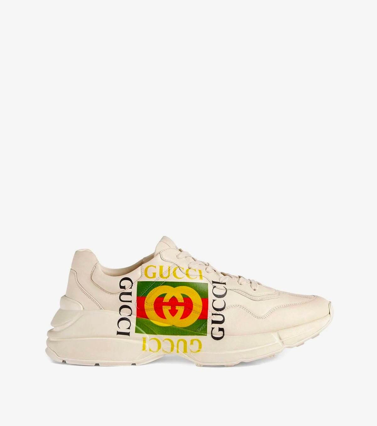 Gucci ivory Rhyton logo