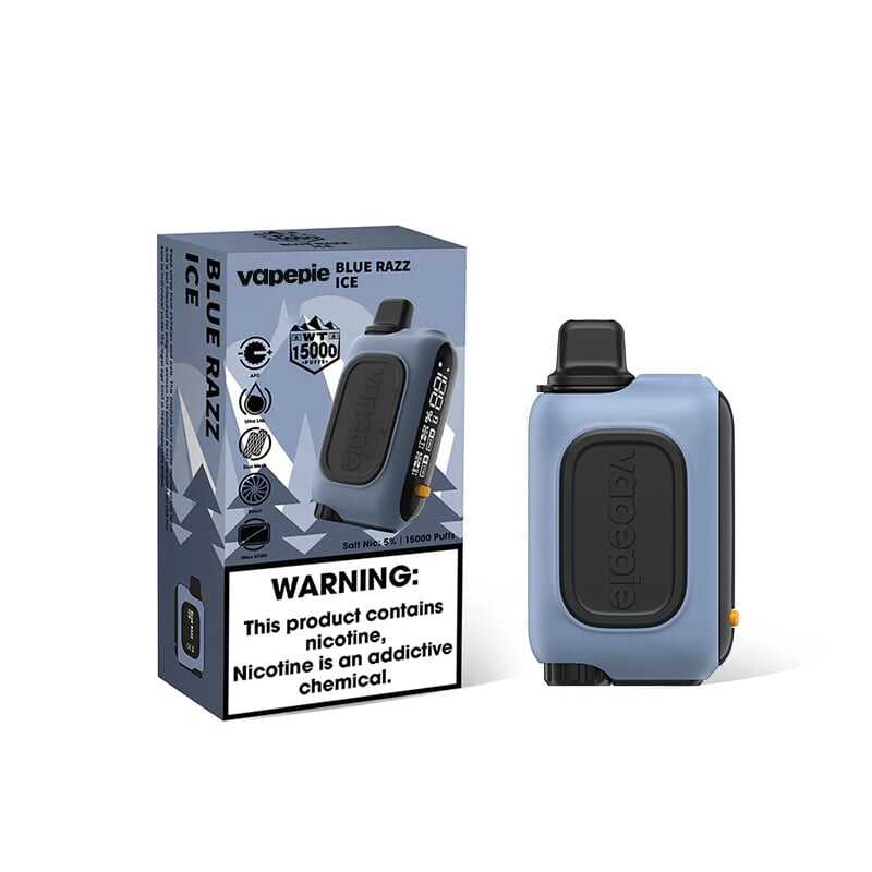 Blue Razz Ice & Vapepie RO 15000 PUFFS