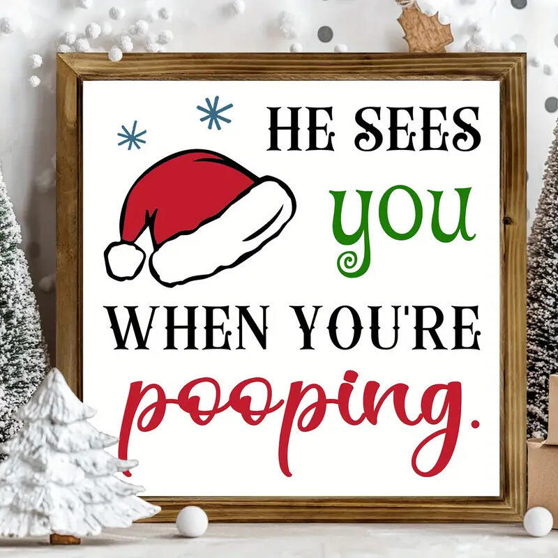 💥Christmas sale - 🎅Christmas Decor Bathroom Sign Home