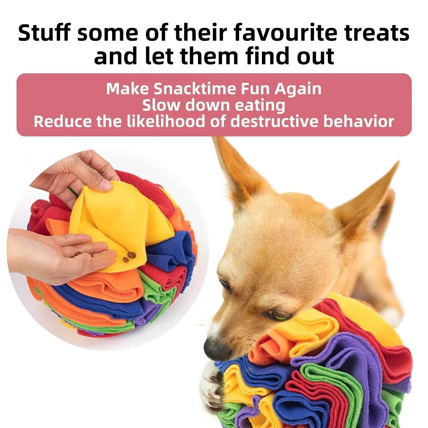 Foldable Dog Snuff Ball Dog Training Toy--Improve Pet IQ