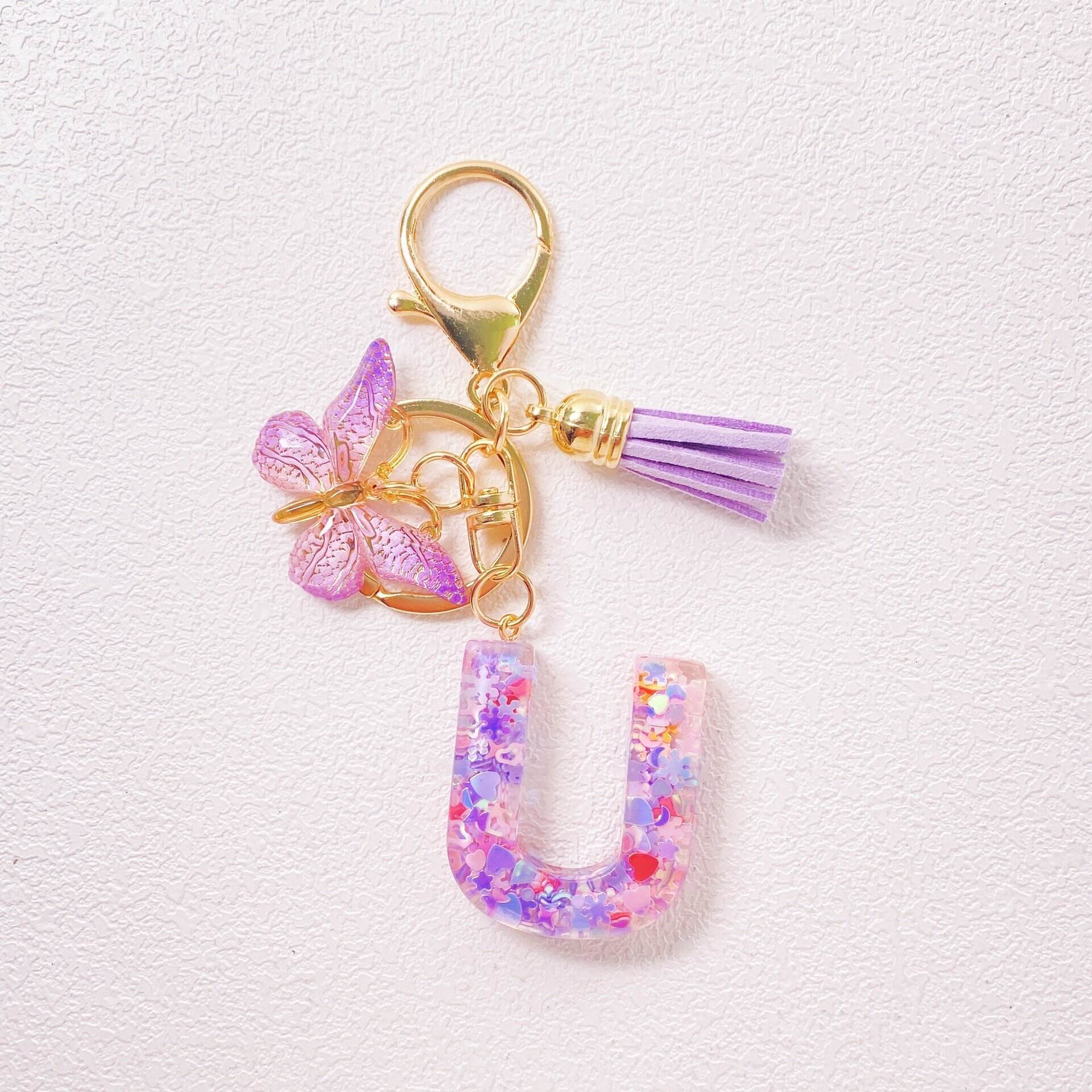 ⏰BUY 1 GET 1 FREE ONLY TODAY🌼Initial Letter Keychains🦋