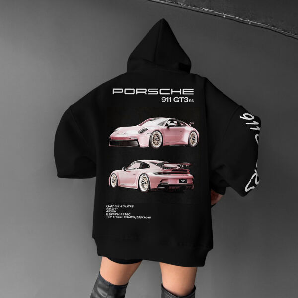 Oversize Sports Car 911 GT3RS Hoodie