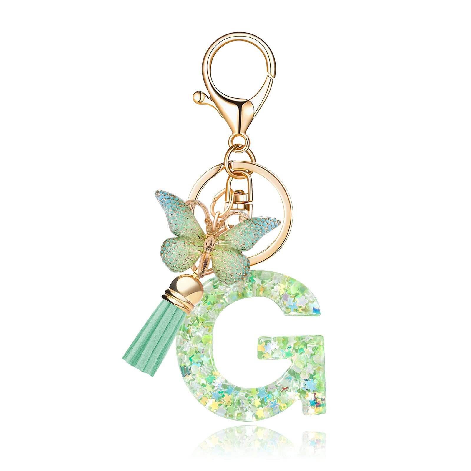 ⏰BUY 1 GET 1 FREE ONLY TODAY🌼Initial Letter Keychains🦋