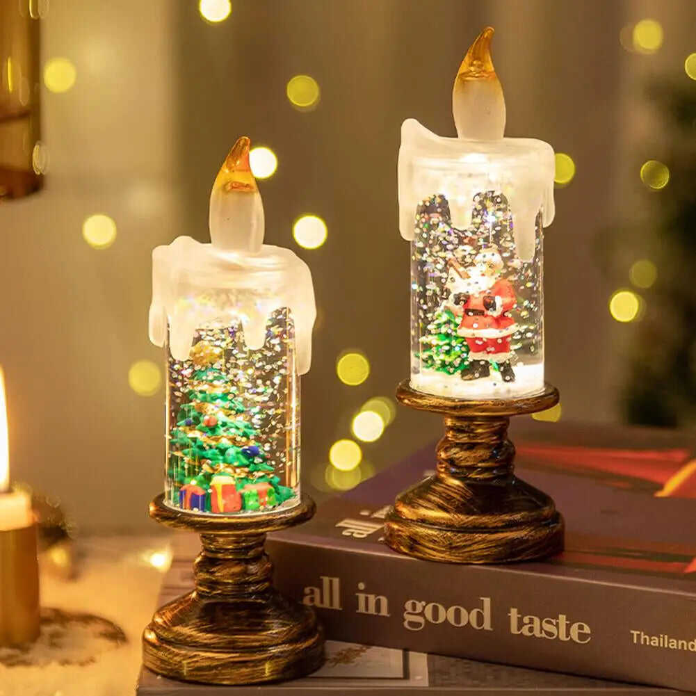 💥Christmas Sale🎄Glitter Glow Flameless Christmas Candles