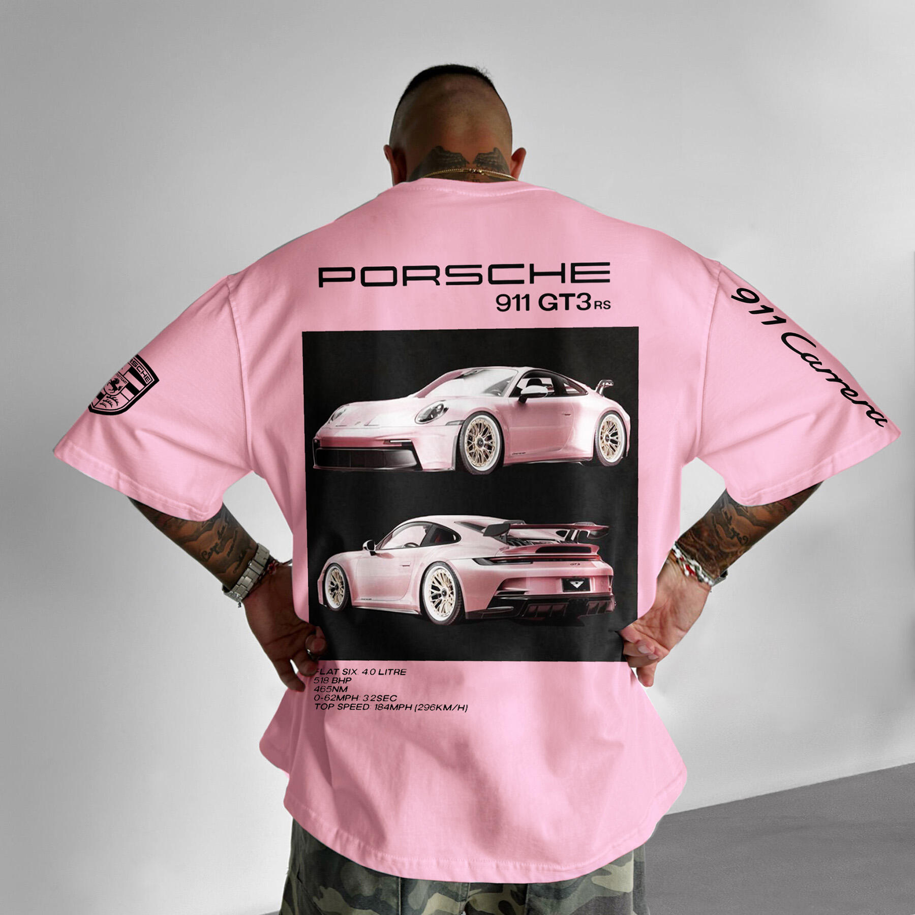 Oversize Sports Car 911 GT3 RS Tee