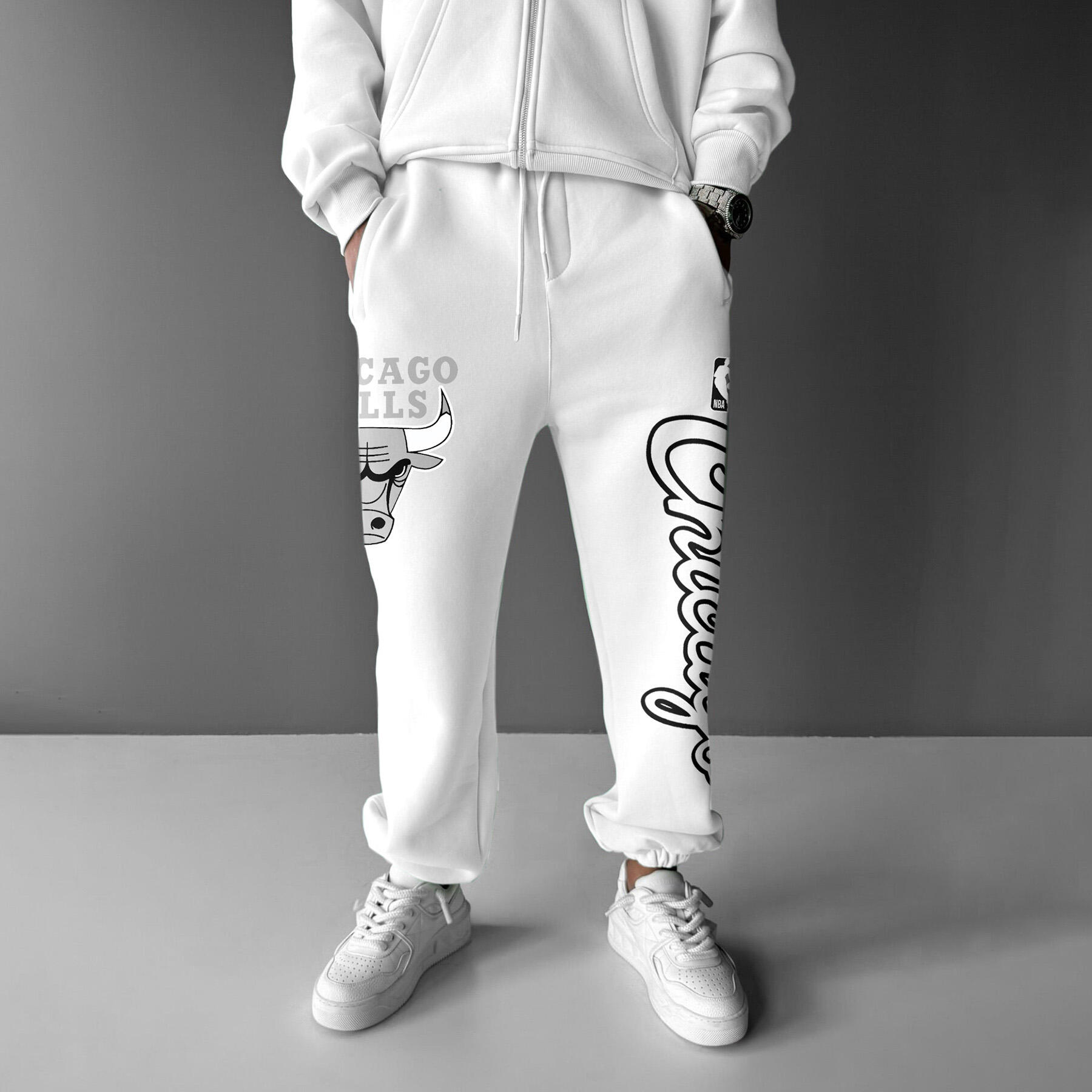 Men's Street Style Basketball Print Sweatpants