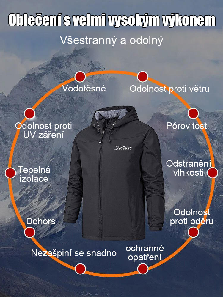 Outdoorová bunda odolná proti větru a vodě