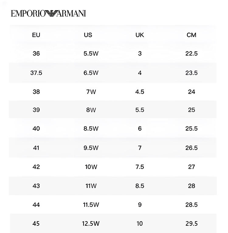 Buty Armani 2023 (buty unisex dla mężczyzn i kobiet)