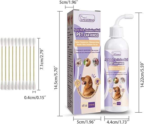 Pet Ear Cleaner - Infection Treatment for Dogs & Cats