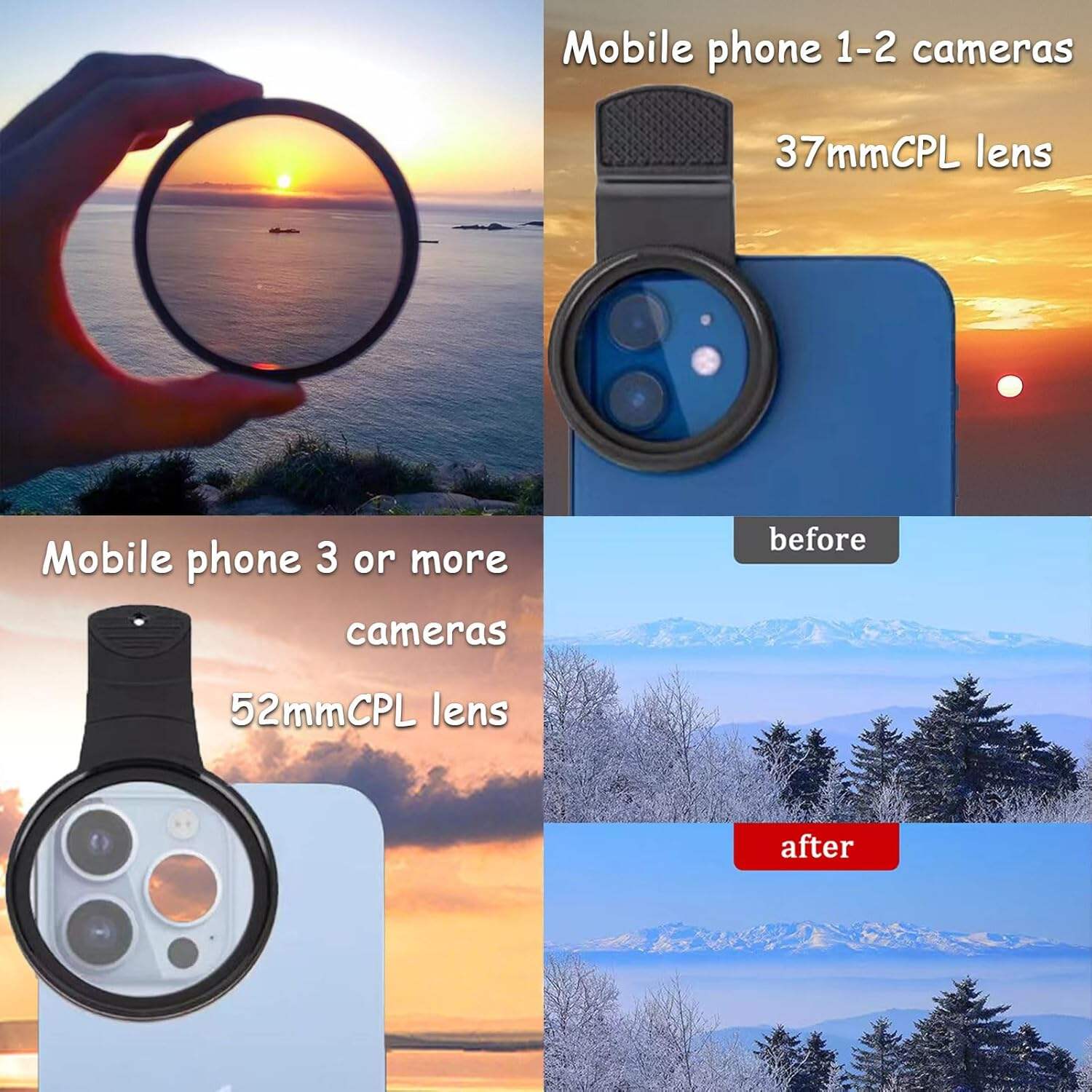 🔥70% OFF📱Polarizer Clips That Easily Improve Cell Phone Photography